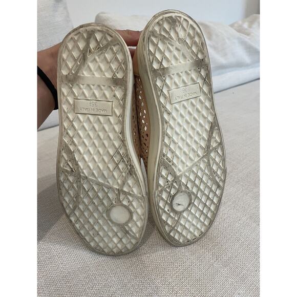 Giuseppe ZANOTTI LONDON LOGO PERFORATED SKATE SNEAKERS MOCCASINS 36 & 35.5 READ‎ - Picture 7 of 7